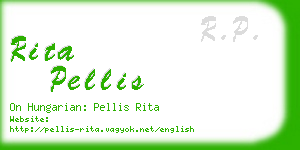 rita pellis business card